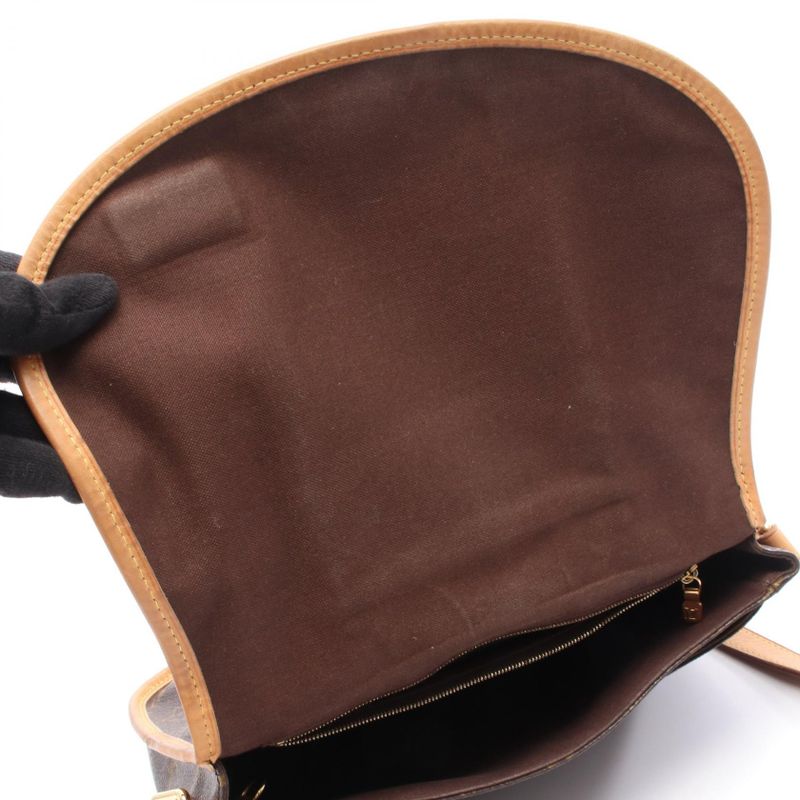 Louis Vuitton Shoulder Bag Menilmontan PM M40474 PVC Coated Canvas Leather