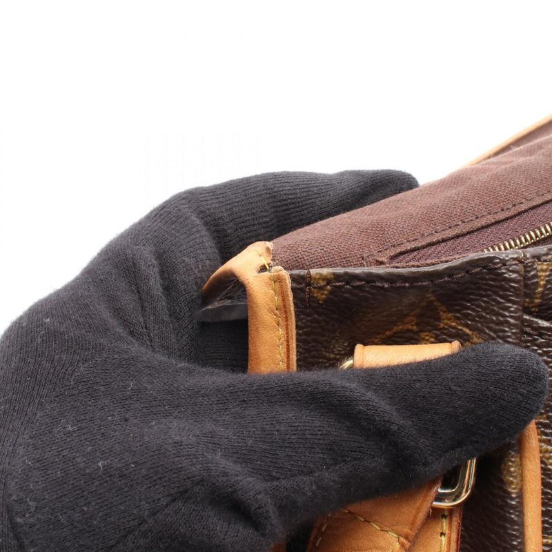 Louis Vuitton Shoulder Bag Menilmontan PM M40474 PVC Coated Canvas Leather