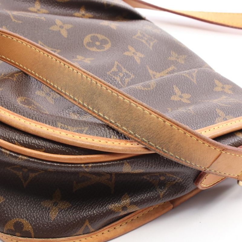 Louis Vuitton Shoulder Bag Menilmontan PM M40474 PVC Coated Canvas Leather