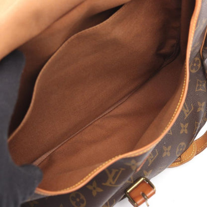 Louis Vuitton Shoulder Bag Saumur 35 M42254 PVC Coated Canvas Leather Saumur 35