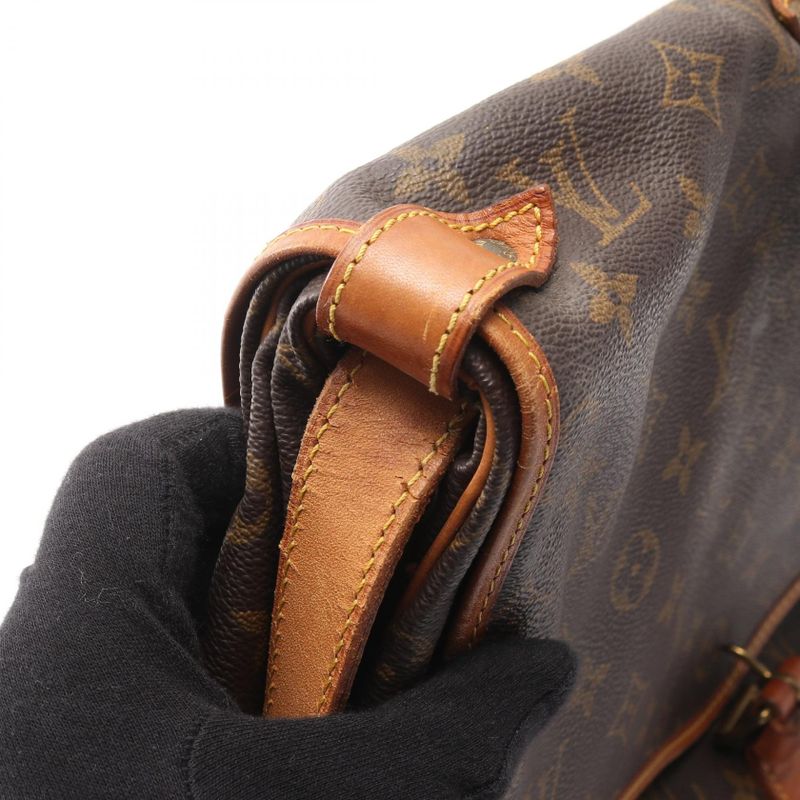 Louis Vuitton Shoulder Bag Saumur 35 M42254 PVC Coated Canvas Leather Saumur 35