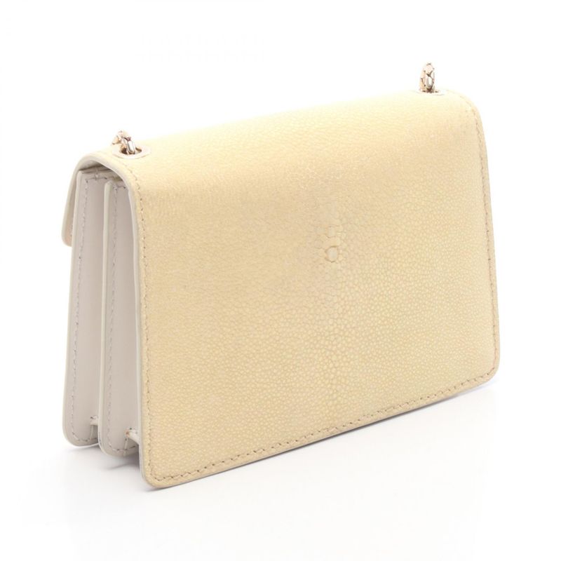 Bvlgari Shoulder Bag Serpenti Forever Beige White Leather Serpenti Forever