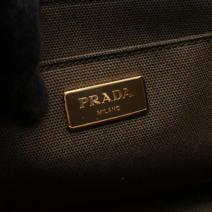 Prada Tote Bag Canapa 1bg642 Khaki Canvas Canapa Tote Ladies Used B
