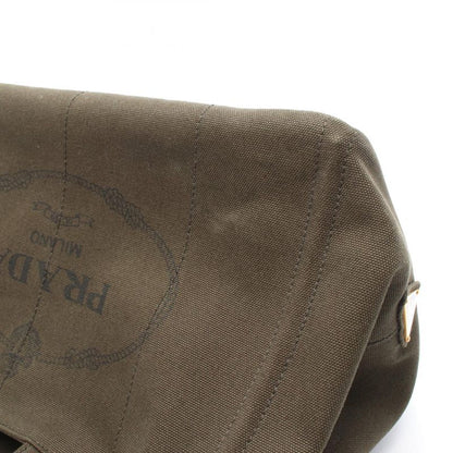 Prada Tote Bag Canapa 1bg642 Khaki Canvas Canapa Tote Ladies Used B