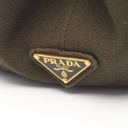 Prada Tote Bag Canapa 1bg642 Khaki Canvas Canapa Tote Ladies Used B
