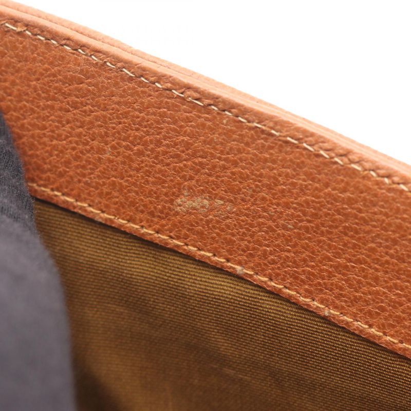 Gucci Handbag Bamboo 002 1186 0260 Brown Leather Bamboo Handbag Ladies Used B