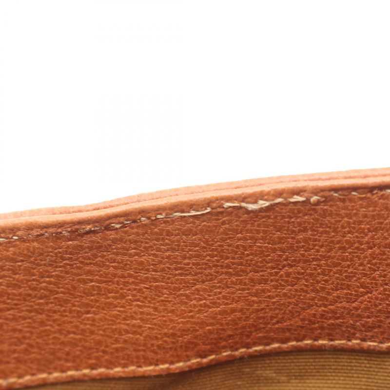 Gucci Handbag Bamboo 002 1186 0260 Brown Leather Bamboo Handbag Ladies Used B