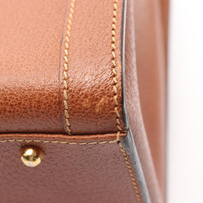 Gucci Handbag Bamboo 002 1186 0260 Brown Leather Bamboo Handbag Ladies Used B