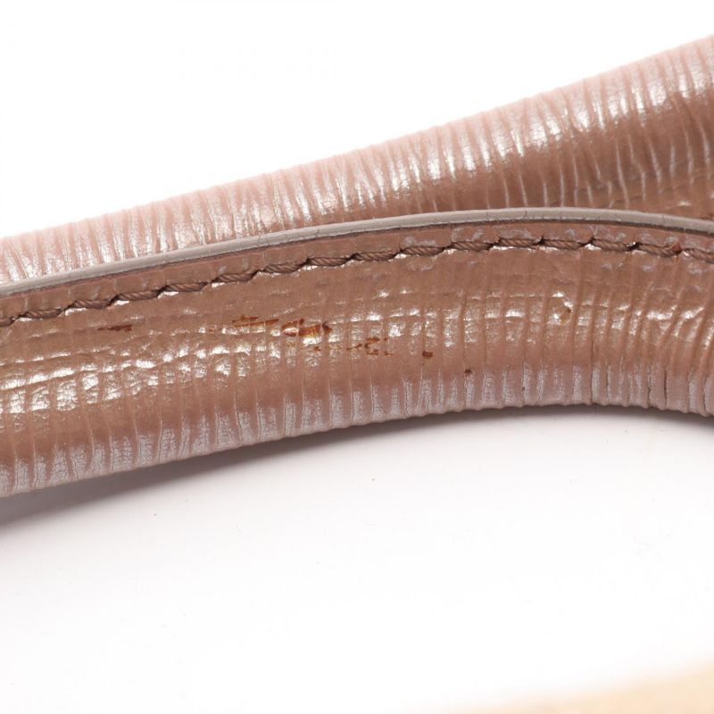 Celine Shoulder Bag Beige Brown Canvas Leather Tote Bag Women's Used B