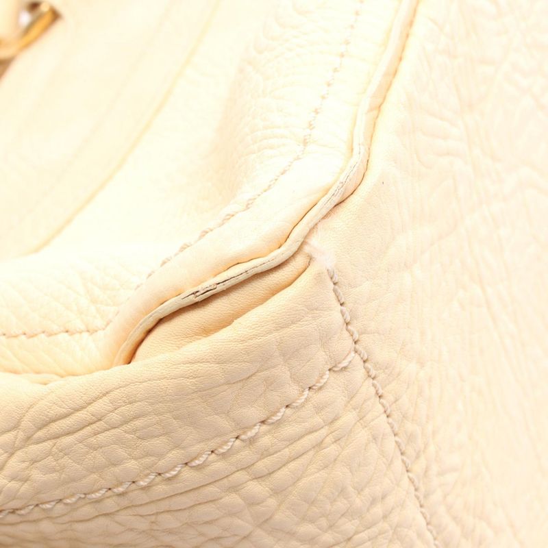 Celine Tote Bag Boogie Bag Macadam Ivory Leather Triomphe Boogie Bag Women's