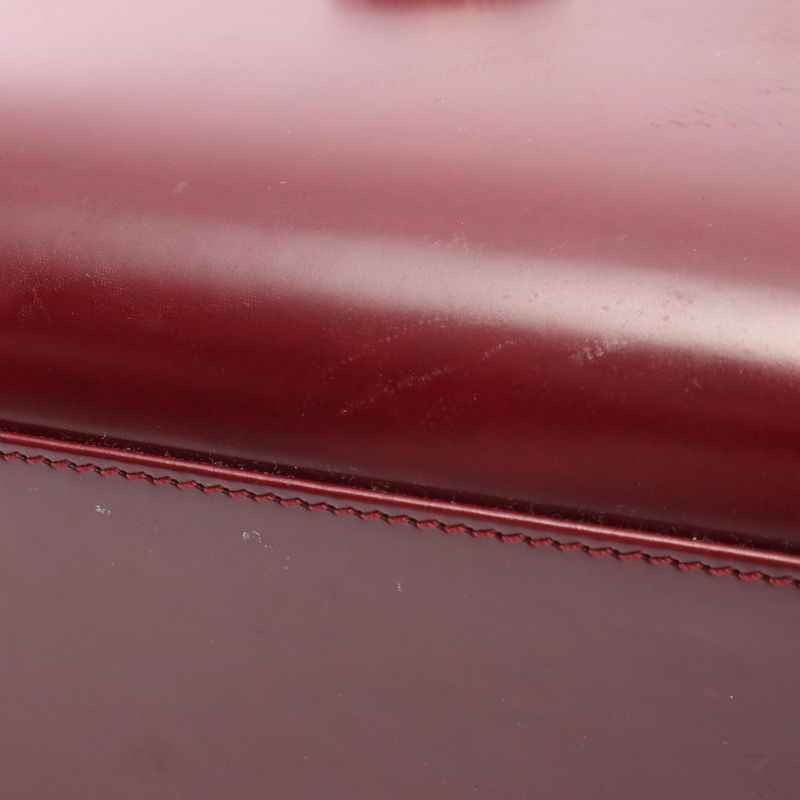 Cartier Handbag Panthère Bordeaux Leather Panthère Mastline Handbag Ladies Used