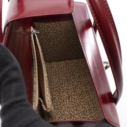 Cartier Handbag Panthère Bordeaux Leather Panthère Mastline Handbag Ladies Used