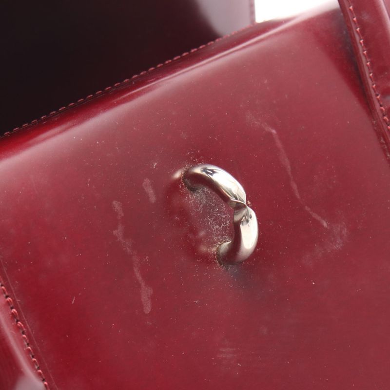 Cartier Handbag Panthère Bordeaux Leather Panthère Mastline Handbag Ladies Used