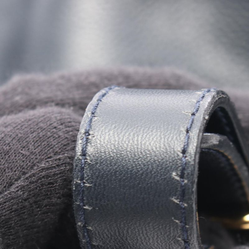 Gucci Shoulder Bag Interlocking G 001 14 0934 Navy Leather Shoulder Bag Ladies