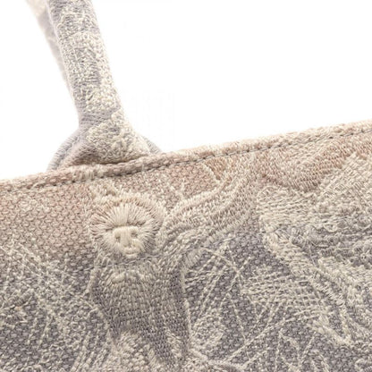 Christian Dior Tote Bag BOOK TOTE Medium Toile De Jouy Ivory Gray Canvas Book