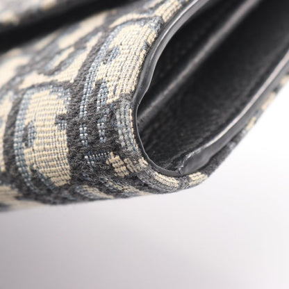 Dior Bifold Long Wallet Oblique Navy Beige Canvas Oblique Bifold Long Wallet