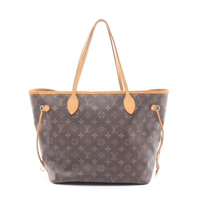 Louis Vuitton Tote Bag Neverfull MM M40156 PVC Coated Canvas Leather Neverfull