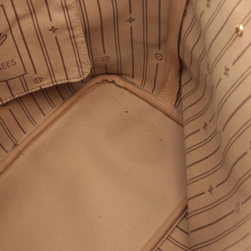 Louis Vuitton Tote Bag Neverfull MM M40156 PVC Coated Canvas Leather Neverfull