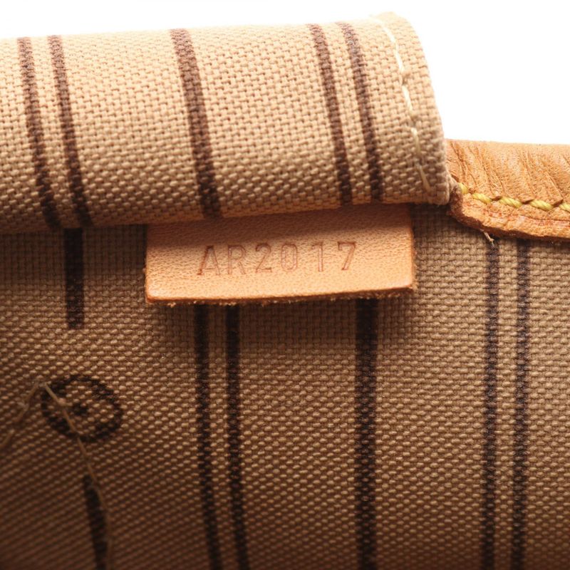 Louis Vuitton Tote Bag Neverfull MM M40156 PVC Coated Canvas Leather Neverfull