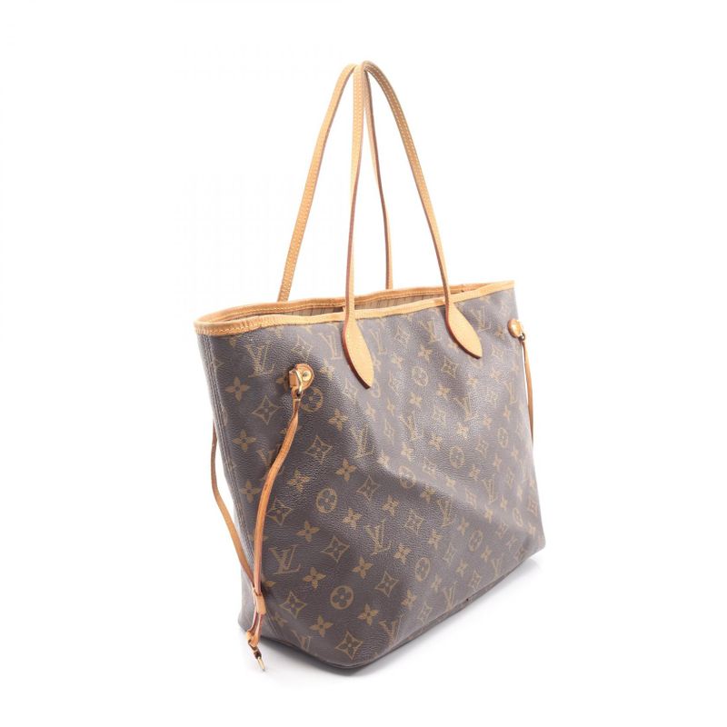 Louis Vuitton Tote Bag Neverfull MM M40156 PVC Coated Canvas Leather Neverfull