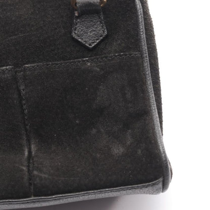 Gucci Handbag Bamboo 007 2214 0238 Black Suede Leather Bamboo Mini Bag Ladies