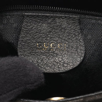 Gucci Handbag Bamboo 007 2214 0238 Black Suede Leather Bamboo Mini Bag Ladies