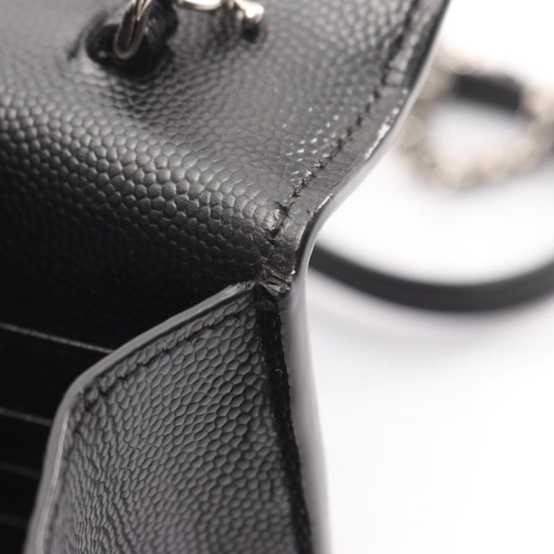 Saint Laurent Paris Shoulder Bag Kate Tassel 452159 Black Leather Kate Chain