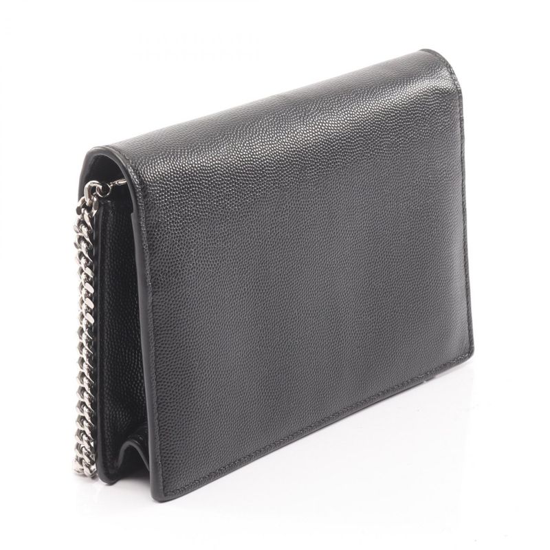 Saint Laurent Paris Shoulder Bag Kate Tassel 452159 Black Leather Kate Chain