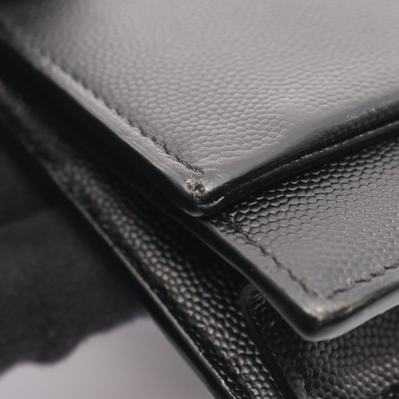 Saint Laurent Paris Shoulder Bag Kate Tassel 452159 Black Leather Kate Chain