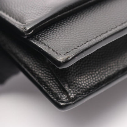 Saint Laurent Paris Shoulder Bag Kate Tassel 452159 Black Leather Kate Chain