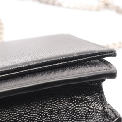 Saint Laurent Paris Shoulder Bag Kate Tassel 452159 Black Leather Kate Chain