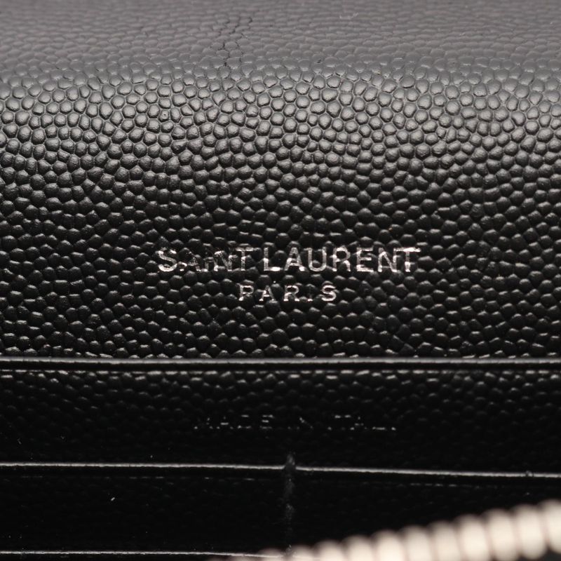 Saint Laurent Paris Shoulder Bag Kate Tassel 452159 Black Leather Kate Chain