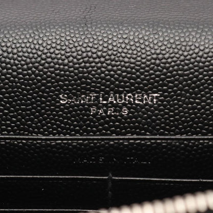 Saint Laurent Paris Shoulder Bag Kate Tassel 452159 Black Leather Kate Chain
