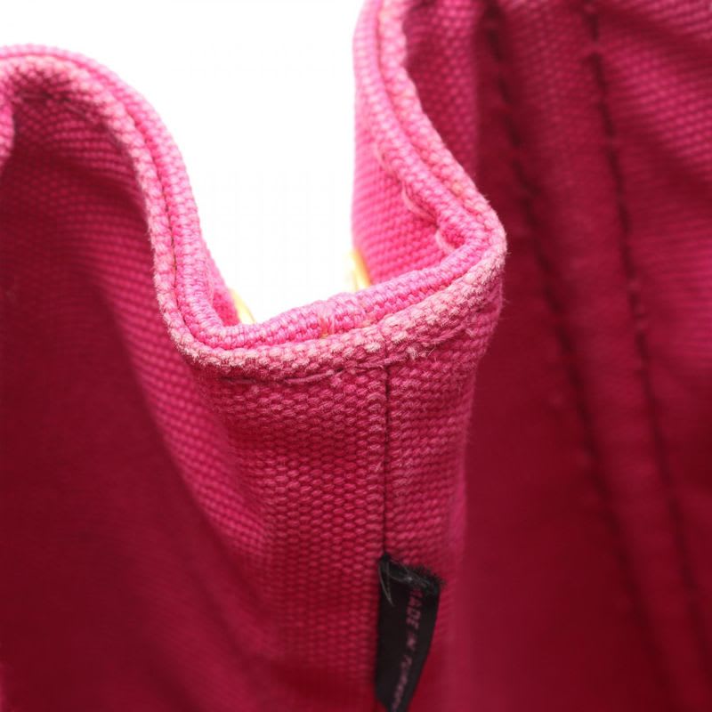 Prada Tote Bag Canapa Pink Canvas 2-Way