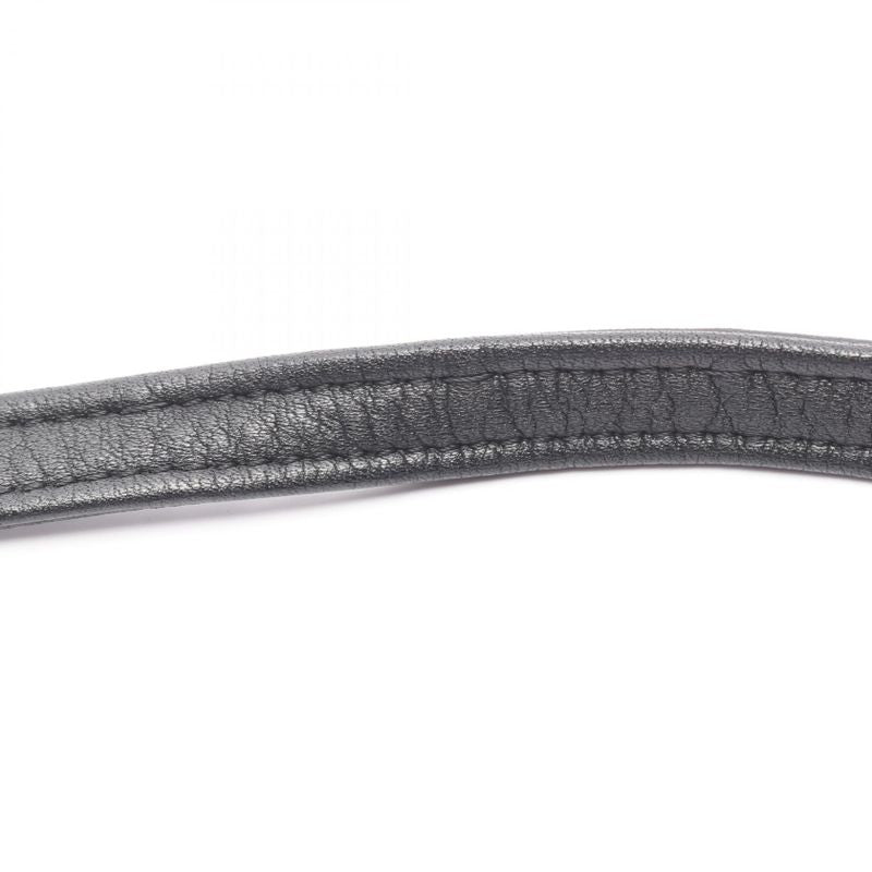 YVES Saint Laurent Shoulder Bag Black Leather Flap Shoulder Ladies Used B