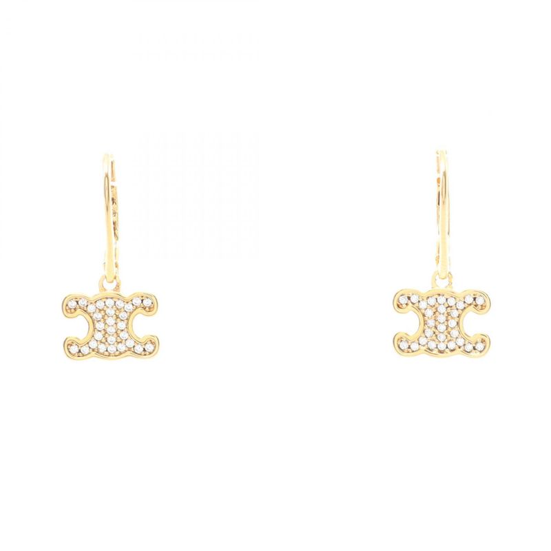 Celine Earrings Triomphe 460gc6bzi35or Gold GP (gold Plated) Earrings Ladies