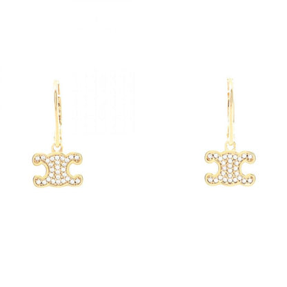 Celine Earrings Triomphe 460gc6bzi35or Gold GP (gold Plated) Earrings Ladies