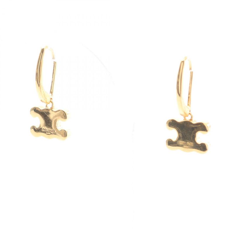 Celine Earrings Triomphe 460gc6bzi35or Gold GP (gold Plated) Earrings Ladies