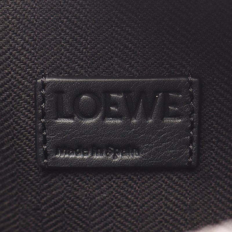 Loewe Waist Bag Body Bag Convertible Ring B777ncnx011100 Black Leather Convertib