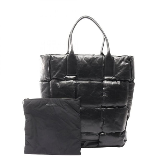Bottega Veneta Tote Bag Maxi Intrecciato Squash 629192 Black Leather Intrecciato