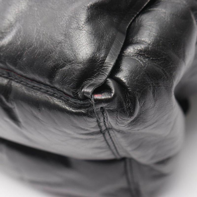 Bottega Veneta Tote Bag Maxi Intrecciato Squash 629192 Black Leather Intrecciato