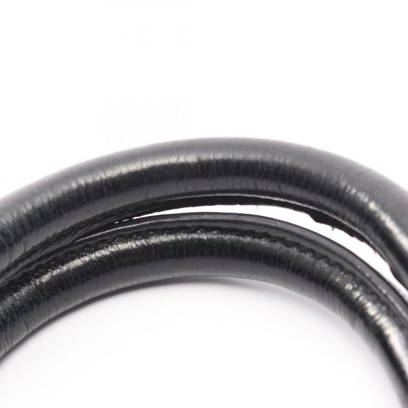 Prada Handbag Black Leather Logo 2way Shoulder Ladies Used A