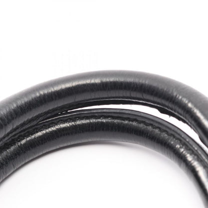 Prada Handbag Black Leather Logo 2way Shoulder Ladies Used A