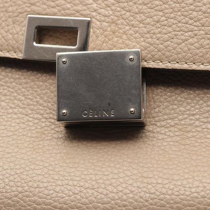 Celine Handbag Trapeze Medium 169542 Greige Leather Suede Trapeze Medium