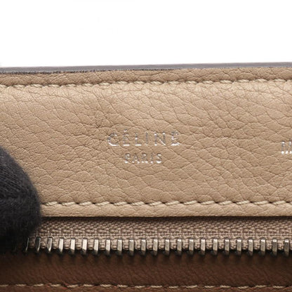 Celine Handbag Trapeze Medium 169542 Greige Leather Suede Trapeze Medium