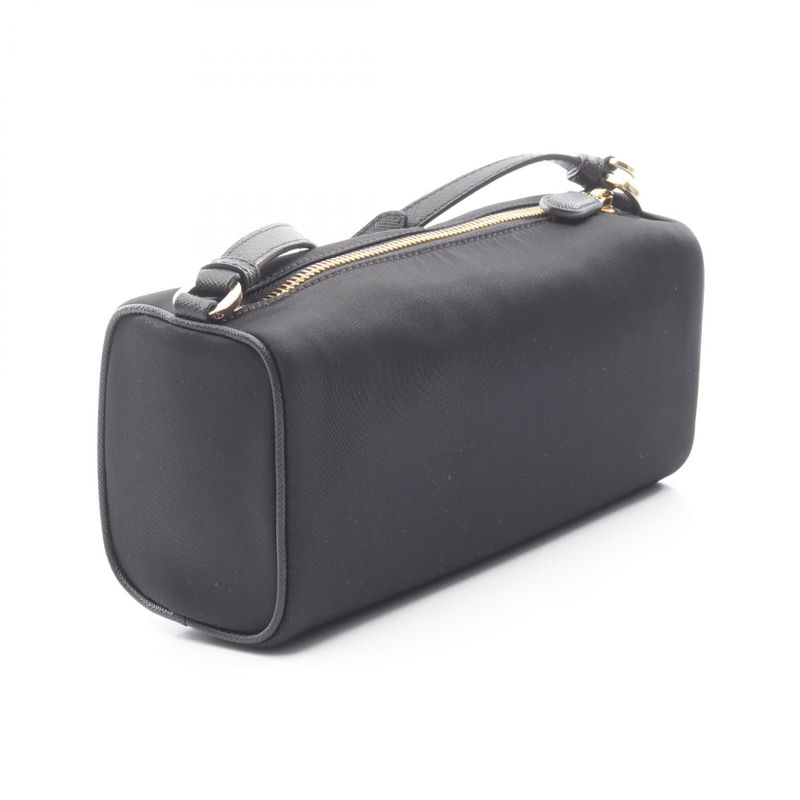 Prada Shoulder Bag Re-nylon Pouch Tessuto+saffian 1ne0582c05f0002 Black Nylon