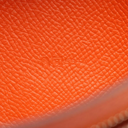 Hermes Bifold Long Wallet Bearn Souffle Orange Leather Bearn Souffle Orange