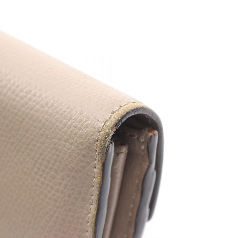 Fendi Bifold Long Wallet F Is 8m0251 Beige Leather F Is Long Wallet Ladies Used