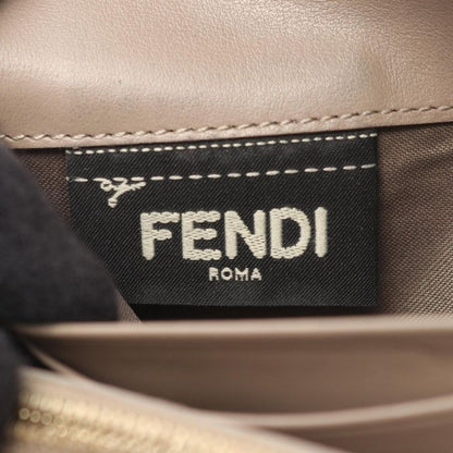 Fendi Bifold Long Wallet F Is 8m0251 Beige Leather F Is Long Wallet Ladies Used