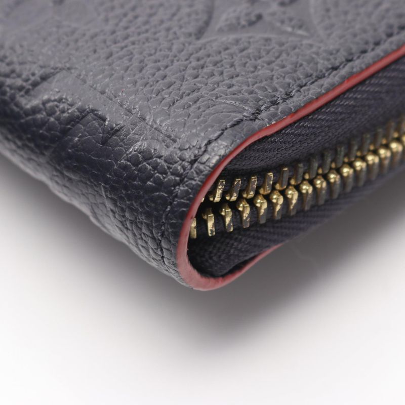 Louis Vuitton Round Long Wallet Zippy Wallet M62121 Marine Rouge Leather Zippy